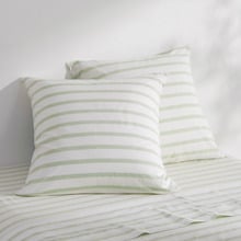 Beau Yarn-Dyed Washed Cotton European Pillowcases (Set of 2)